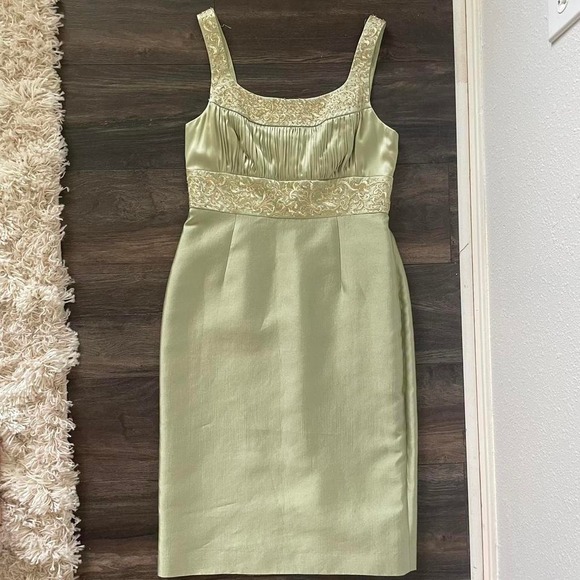 Adrianna Papell Dresses & Skirts - Vintage 90s / 2000s Soft Green Silk Evening Gown‎